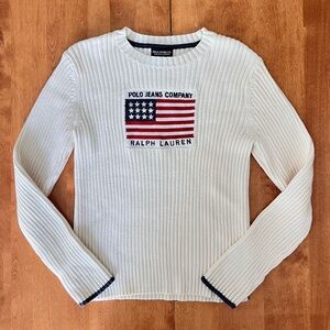 Polo Ralph Lauren Vintage USA Flag Sweater
